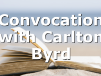 Convocation with Carlton Byrd