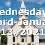 Wednesday’s Word-January 13, 2021