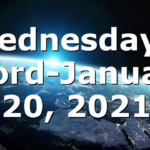 Wednesday’s Word-January 20, 2021