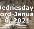 Wednesday’s Word-January 6, 2021