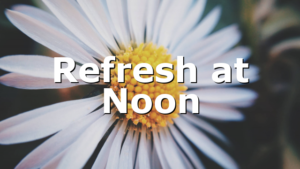 Refresh at Noon
