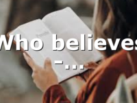 Who believes -…