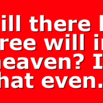 Will there be free will in heaven? Is that even…