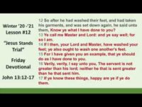 Sunday School Daily Bible Readings February 20th