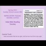 Sunday School Daily Bible Readings March 21st