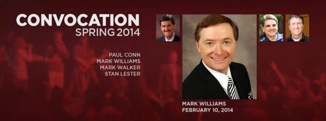 Convocation Spring 2014 – Dr. Mark Williams