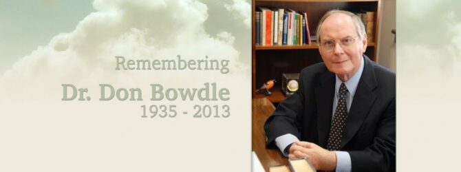 Funeral of Dr. Don Bowdle
