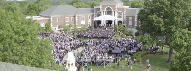 Lee University Commencement Processional Aerials