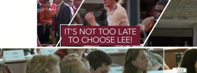 It’s Not Too Late to Choose Lee University