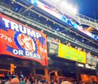 Huge Banner Declaring ‘Trump Or Death’ Dropped During The Playing Of The National Anthem At Yankee Stadium Last Night Signals ‘Civil War’ 2024