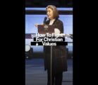How To Fight For Christian Values #shorts