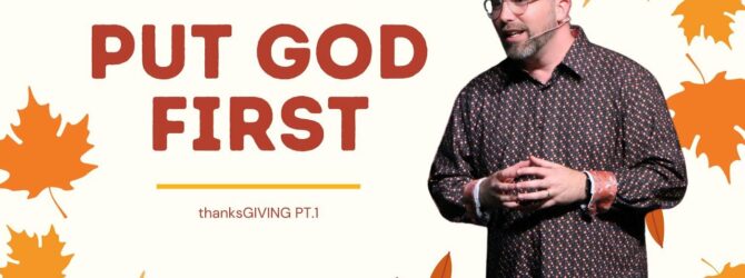 How To Put God First With Your Giving